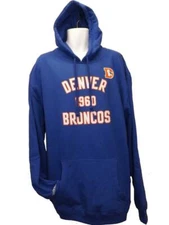New Denver Broncos Mens Size 5XL 5XLARGE Mitchell & Ness Hoodie $70