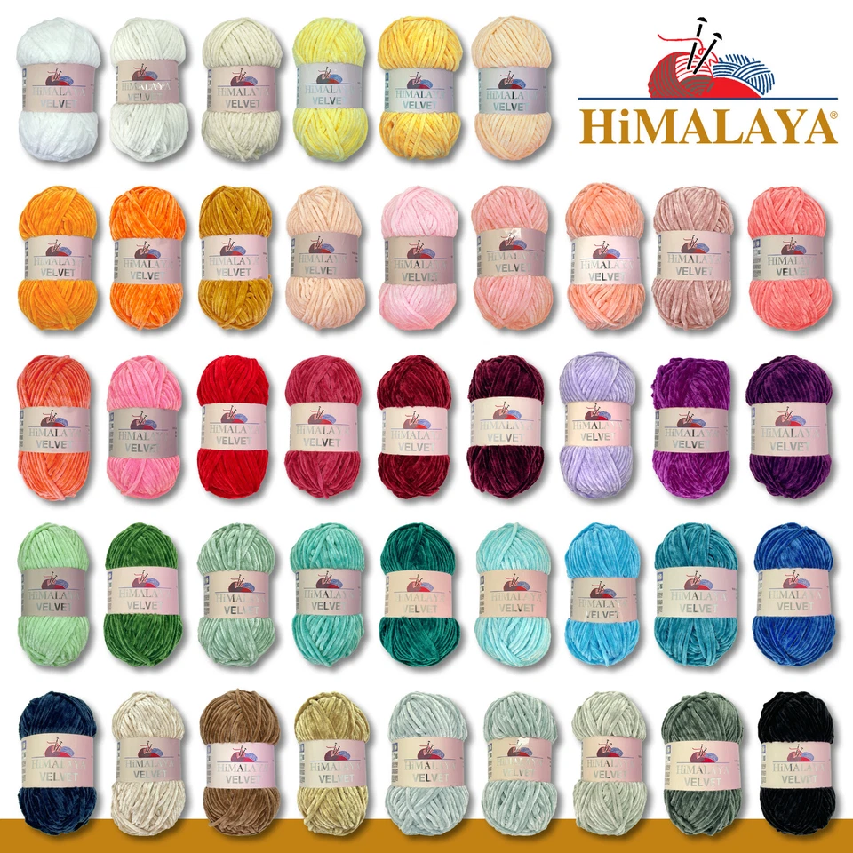 Himalaya 100g Velvet Lana di Ciniglia Artigianale Amigurumi Maglia 42 Colori