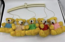 Vintage Teddy Bear Musical Mobile Baby Crib Nursery 80s Nursery Original.