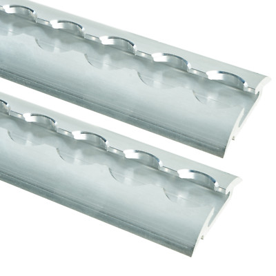 2 x 2m Alu Airlineschiene Zurrschienen LOADCARE blank halbrund rund ungebohrt