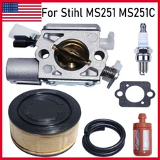 For Stihl MS251 MS251C Chainsaw Carburetor Service Kit Tune-up Maintenance Carby