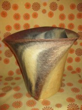 Vintage 60s Ancienne CORBEILLE A PAPIER en FIBRE DE VERRE Paper Bin Fibreglass