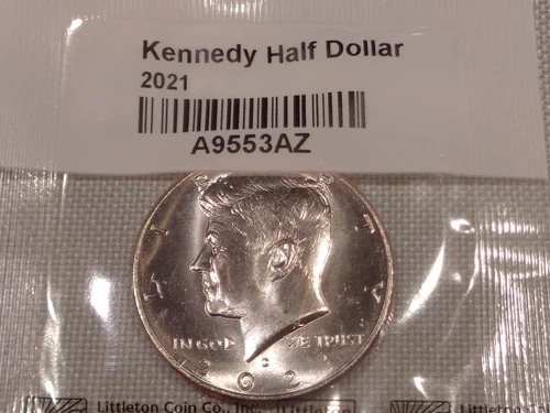 2021 D Denver Kennedy Half Dollar 50 Cents Brilliant Uncirculated Sealed Pack