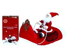 Running Santa Christmas Deluxe Pet Dog/Cat Costume - Royal Wise sz Large NEW 