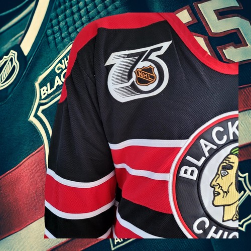 Vintage CCM Chicago Blackhawks Bill Mosienko #8 Hockey Jersey Size 52 - Picture 2 of 13