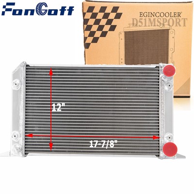 3 Row Aluminum Radiator for VW Scirocco/ Pro Stock Style Drag Racing US