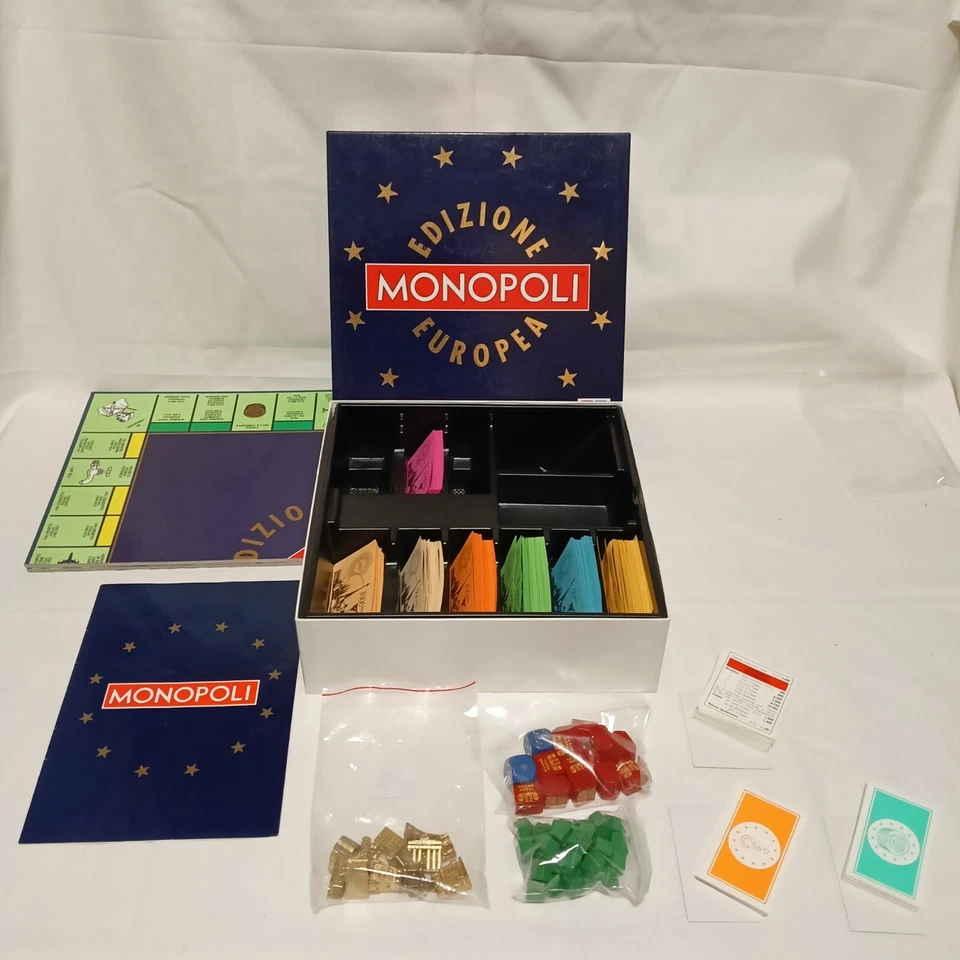 MONOPOLI EDIZIONE EUROPEA quadrato EG Editrice Giochi cod.1595 vintage G22 - Immagine 3 di 4