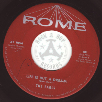 THE EARLS   ''Life Is But A Dream''    ROME~101   org. US press   1958