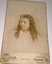 Victorian Girl PA Cabinet Photo IDd Susie Stone US Rare Antique American Lovely
