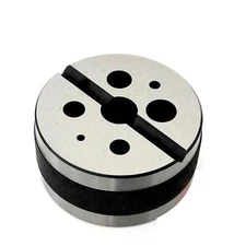 Large Toolmakers Bench Block 3" Inch 75mm Diameter Of Holes 1/8" To 5/8"