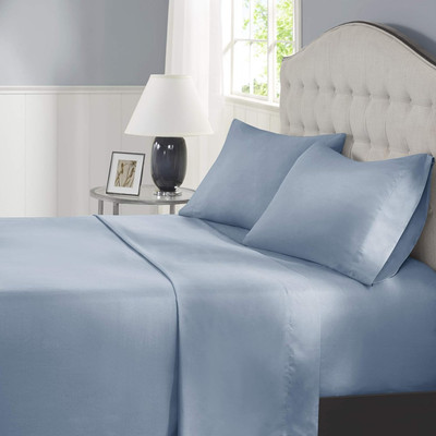 4 Piece Cooling Sheets Coolmax Technology Moisture-Wicking Soft for Hot Sleepers
