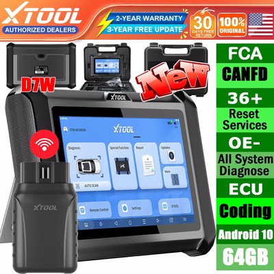 XTOOL D7W OBD2 Bi-directional Scanner FCA Autoauth ECU Coding Key Programmer