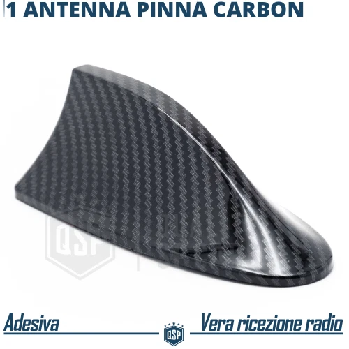 Antenna PINNA DI SQUALO Carbonio PER Mini Clubman R55 F54 Vera Ricezione Radio - Immagine 3 di 4