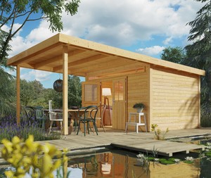 Karibu Gartenhaus Geratehaus Holz Garten Schuppen Meppen Ebay