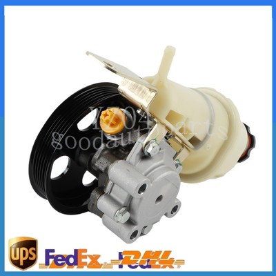 Power Steering Pump w/ Pulley & Reservoir For 00-04 4.7L Dodge Durango Dakota