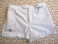 Short Le Coq Sportif Blanc Tennis ATP Collection YANNICK NOAH 80'S Vintage - XS