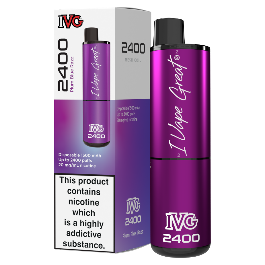 IVG 2400 Disposable Device 2400 Puffs Ecig 2ml 20mg 30