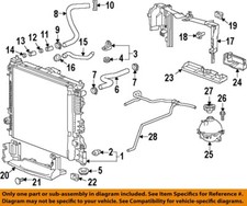 GM OEM 19-22 Blazer Cooling Radiator Components-Lower Deflector 84160579