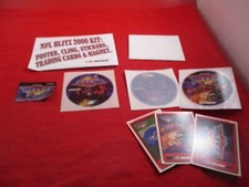 NFL Blitz 2000 Midway GameBoy PS1 Dreamcast N64 Promo Kit (Cards sticker Magnet)