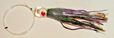 SEÑUELO DE PESCA Rigged Chugger 9" Big Game Trolling Atún Wahoo Marlín Púrpura Negro