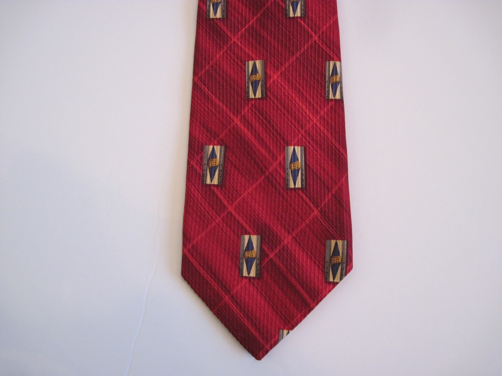 ROBERT TALBOTT STUDIO Necktie Tie Red Black Blue … - image 6