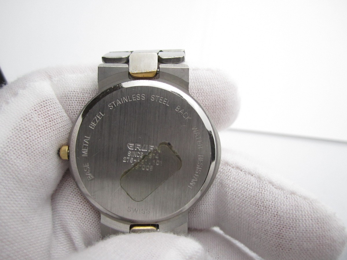 Women Vtg Gruen Swiss Quartz WR Analog 34mm Dial Causal Round Watch (F567) 1960s Gruen Precision 17 Jewels Swiss Made Watch for Women  main image 2