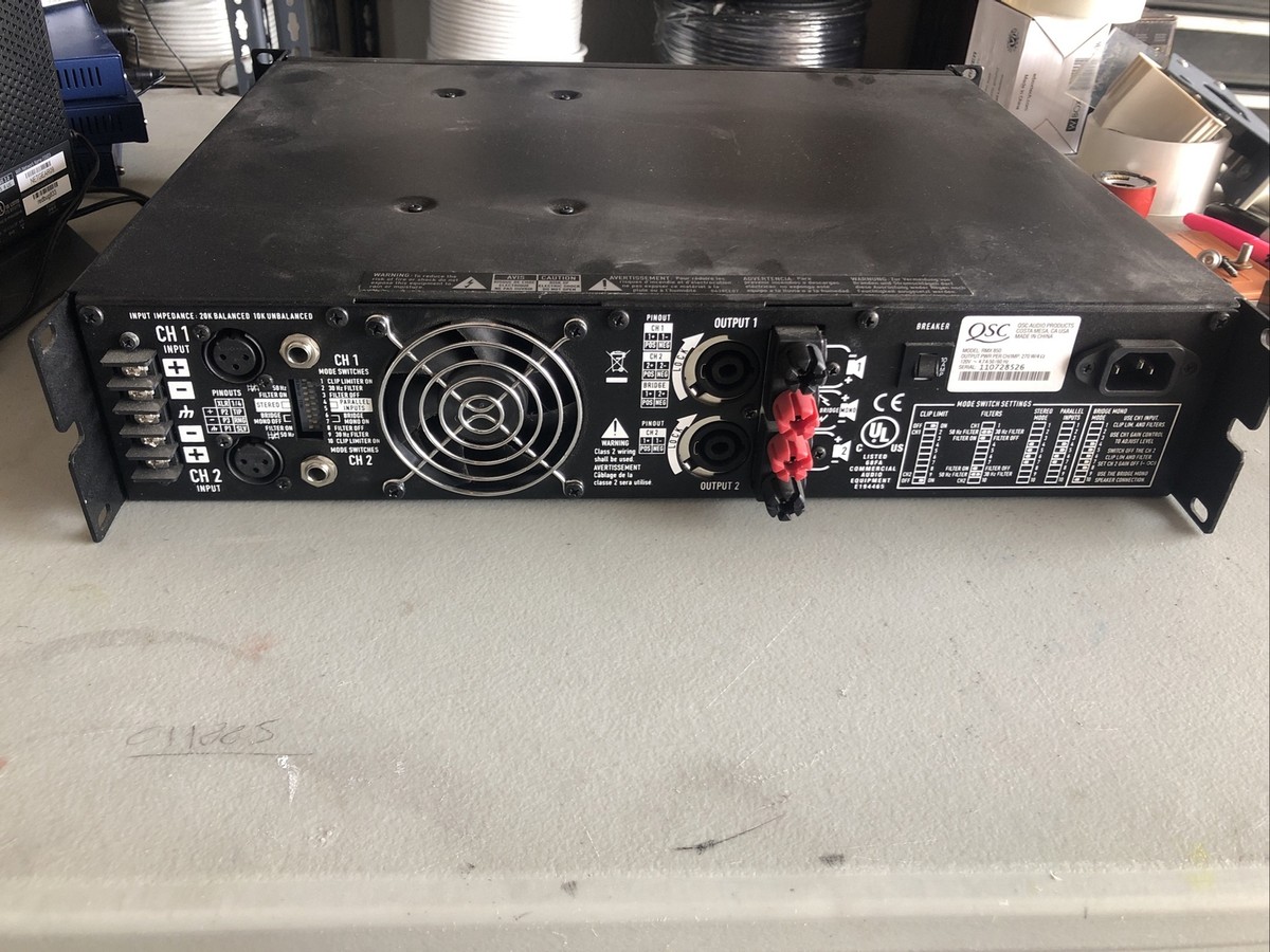 QSC 850 Amp Professional Power Amplifier RMX850 | eBay 