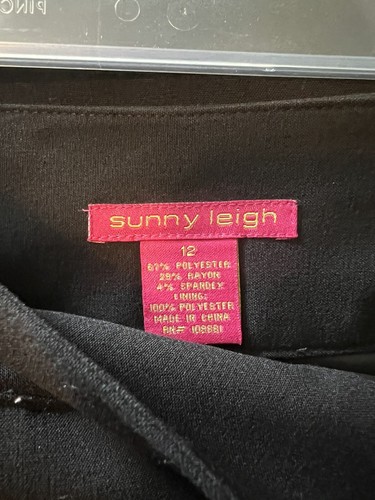 Sunny Leigh Career Skirt Black Size 12 - Picture 3 of 3