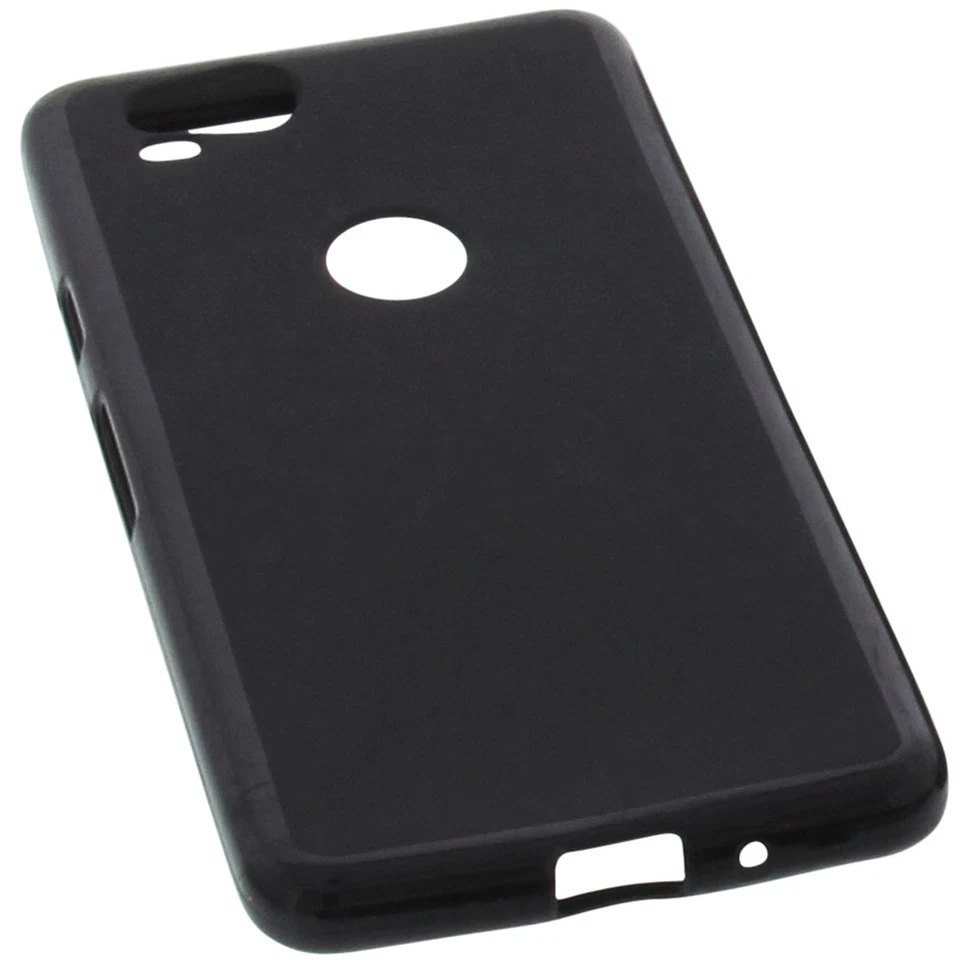 Custodia per Google Pixel 2 Custodia Cellulare TPU Gomma Custodia Nera - Immagine 3 di 4