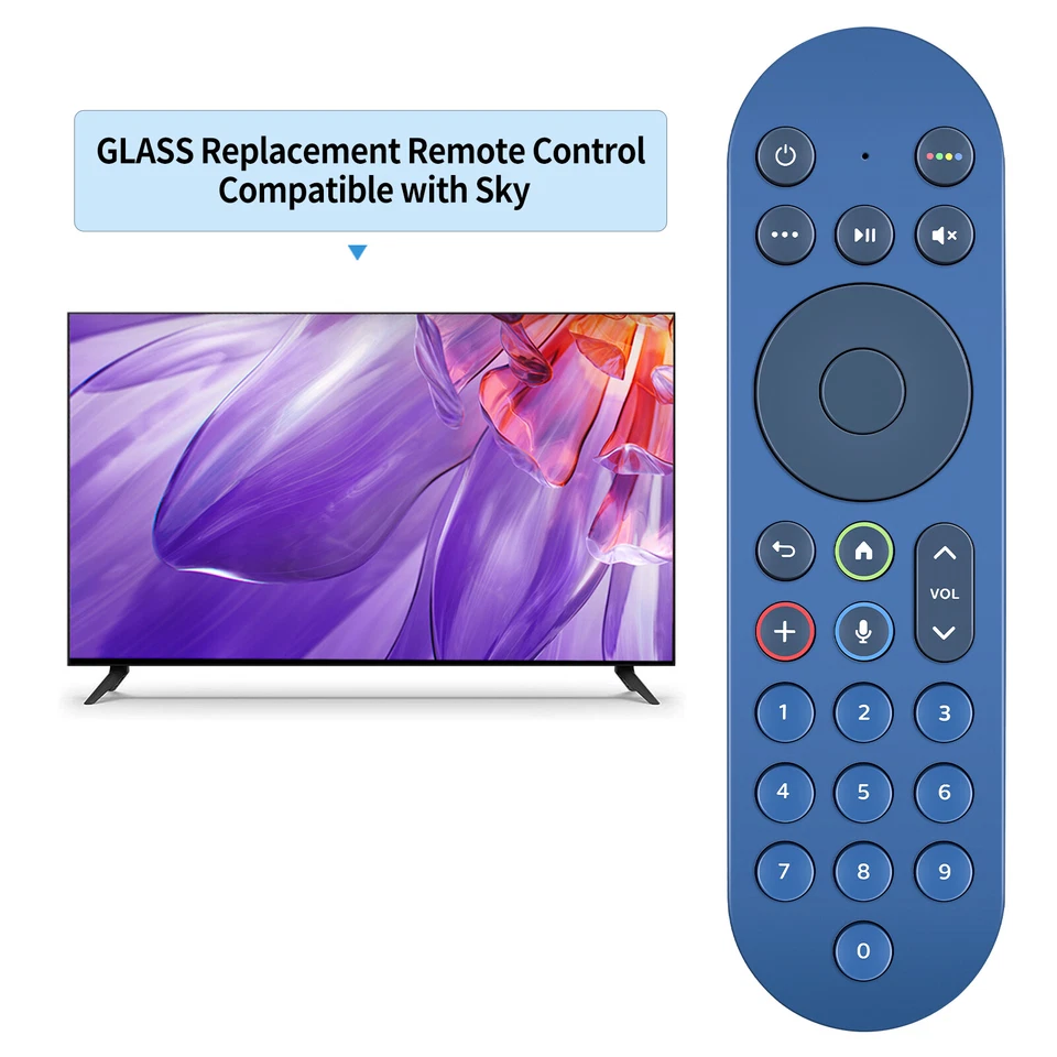 Generic Replacement Remote Control Compatible with Sky Glass - Ocean Blue - Image 2 of 4