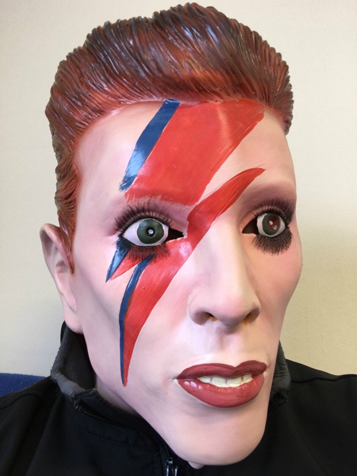 David Bowie Mask Full Head Latex Ziggy Fancy Dress Stardust Celebrity  Costume