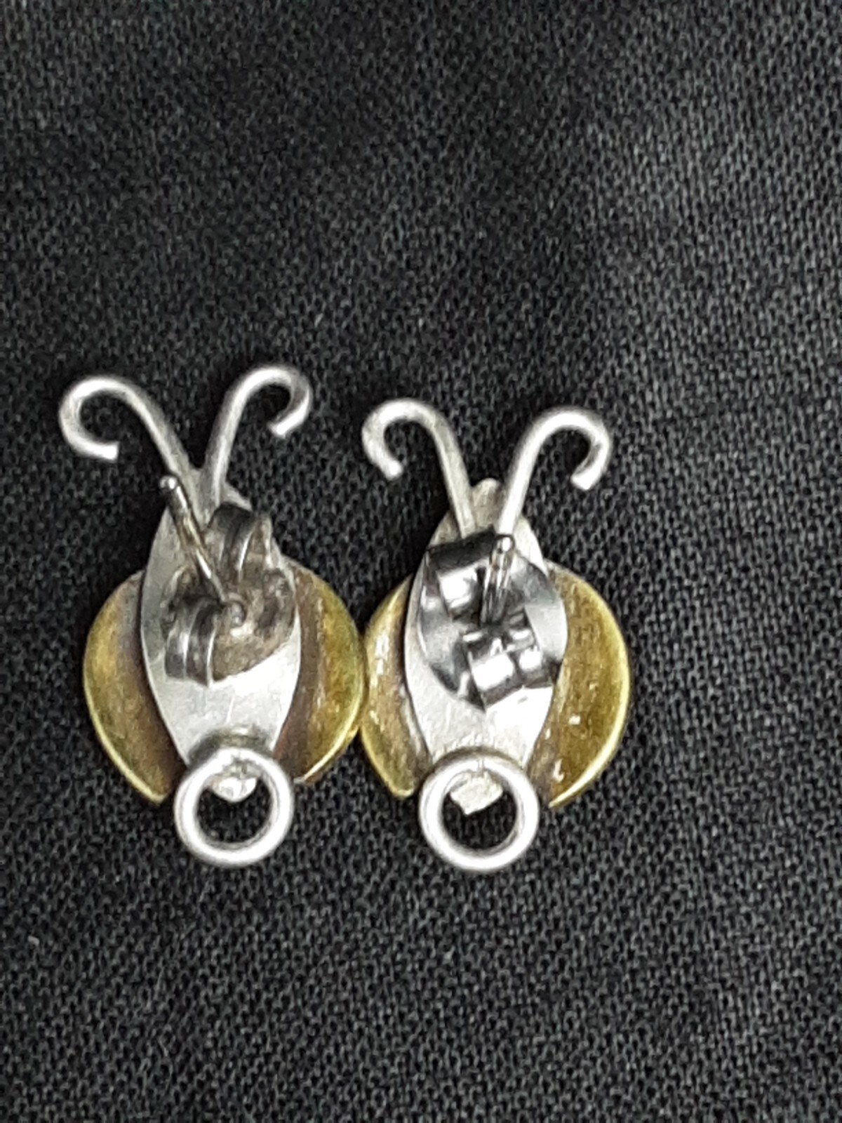 Two Tone Ladybug Stud Earrings - image 3