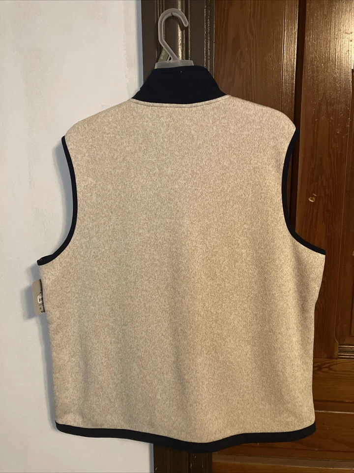 Chaleco Suéter George Fleeve Tostado Azul Marino Para Hombre XL Nuevo con Etiquetas Forrado de Piel Foto 4 de 4