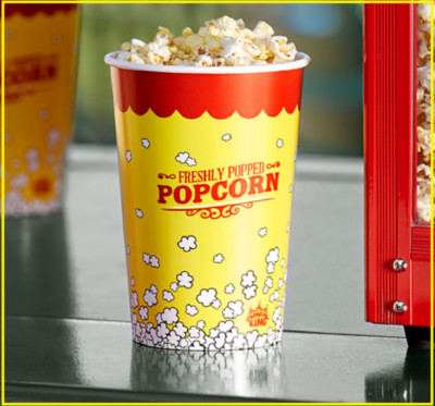 (500-Pack) 46 oz. Round Paper Movie Theatre Concession Popcorn Cups | eBay