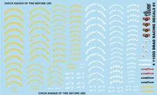 Gofer 11050 1/24-1/25 Drag Racing Tire Logos #1 (Mickey Thompson, Goodyear, Eagl