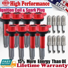8Pack UF622 Ignition Coil & Spark Plug for Ford F-150 Mustang 2011-2016 5.0L V8