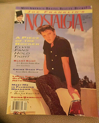 Nostalgia Magazine Elvis Presley; Atlantic City Pageant; Nancy Drew March 1990 