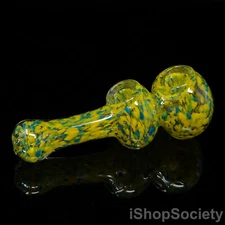 5" Frit Double Bowl Tobacco Smoking Pipe Thick Collectible Pipes - P435C