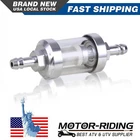 Universal Reusable Washable 5/16" 8mm Inline Metal Gas Fuel Filter Motorcycle
