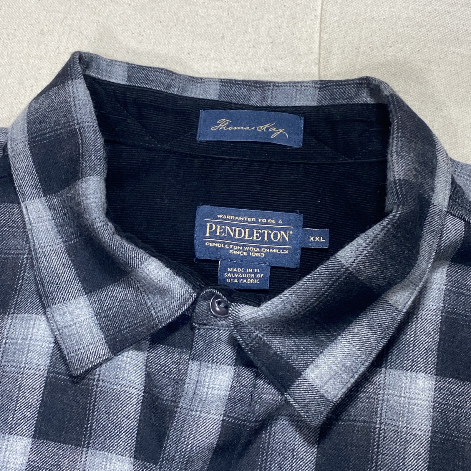 Pendleton Wool Button Down Board Shirt Thomas Kay… - image 6