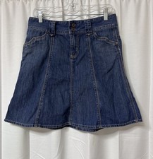 Gap Jeans Y2K Vintage VTG Women's Denim Jean Skirt Blue short Flare Western 6