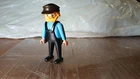 Playmobil VTG Train Worker w/light blue Shirt from Set 4032 / 4033 / 4034 / 4054