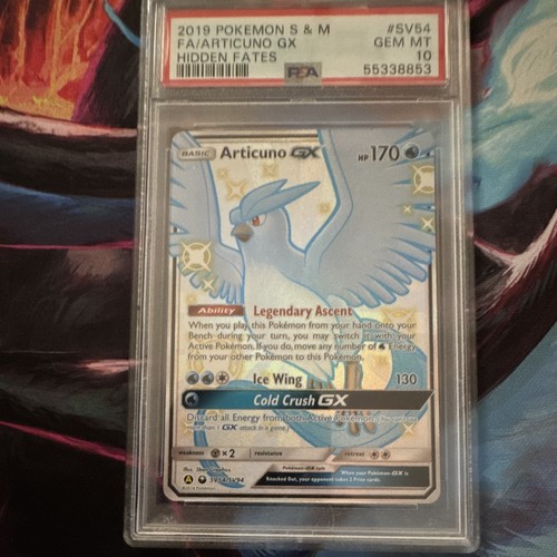 Pokémon TCG Hidden Fates Shiny Vault Articuno GX SV54/SV94 PSA 10