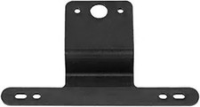 Black License Plate Bracket for Trailers and Trucks with Light Mount Hole, Plast
