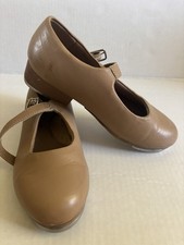 Pre-Owned TAP Tan Mary Jane Shoes sz 1 1/2 Girls.