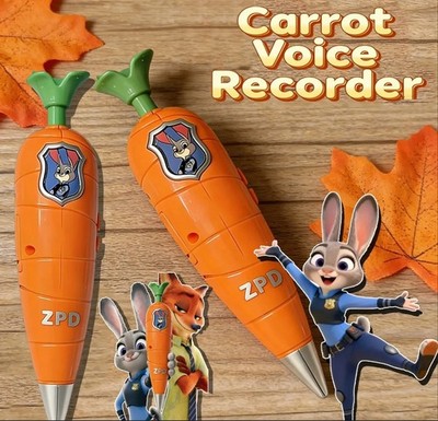 Zootopia 2 Carrot Recorder Pen | Judy & Nick Style for Kids |