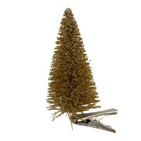 Mini Tannenbaum Clip Gold Weihnachten Weihnachtsdeko Gesteck Gestecke Advent