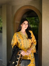 Readymade Women's Designer Kurti Palazzo Dupatta Set Indian Wedding Party Wear