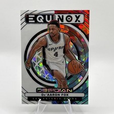Deaaron Fox 2024-25 Obsidian Equinox Fire Ice Flood Spurs 3 30