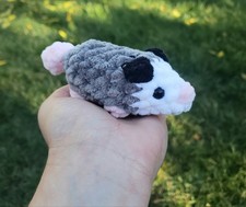 Opossum Loaf Plush Handmade Crochet Plushie Amigurumi Stuffed Toy
